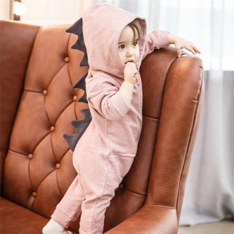 Newborn Infant Baby Boy Girl Dinosaur Hooded