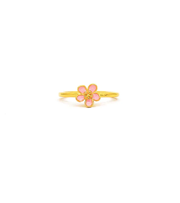 Ring with decorative detail, ART1022, gold color