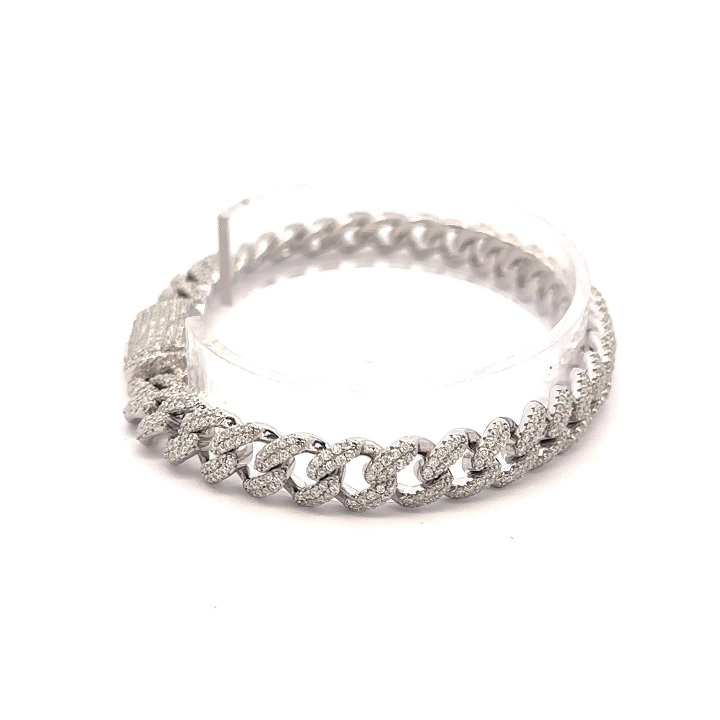 QUINOXITE 8MM STERLING SILVER CUBAN BRACELET | 9221931