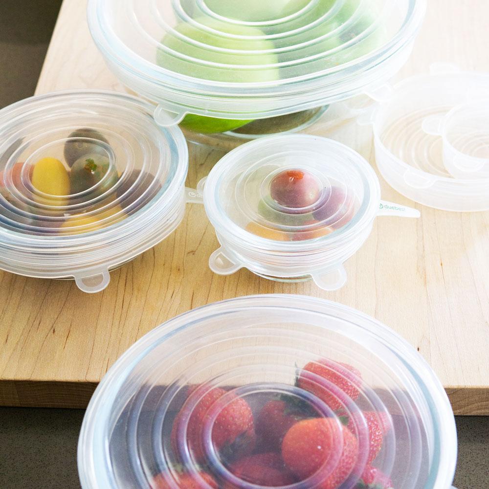 Reusable Silicone Stretch Lids - 6 pack