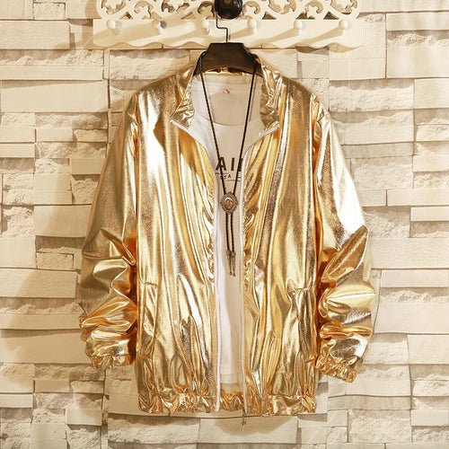 Mens Windbreaker Jackets Nightclub Stage Party Jackets Costume